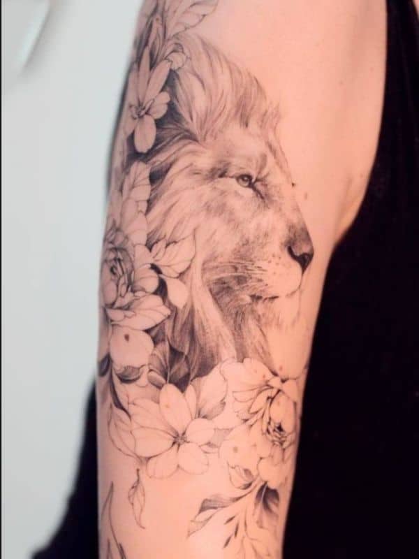 Lion Tattoos on Sleeve