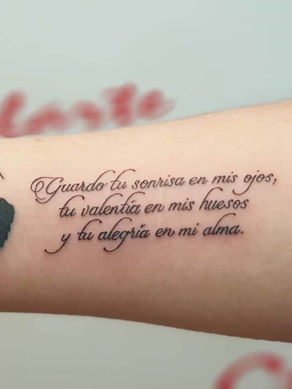 Quote Tattoo on Forearm
