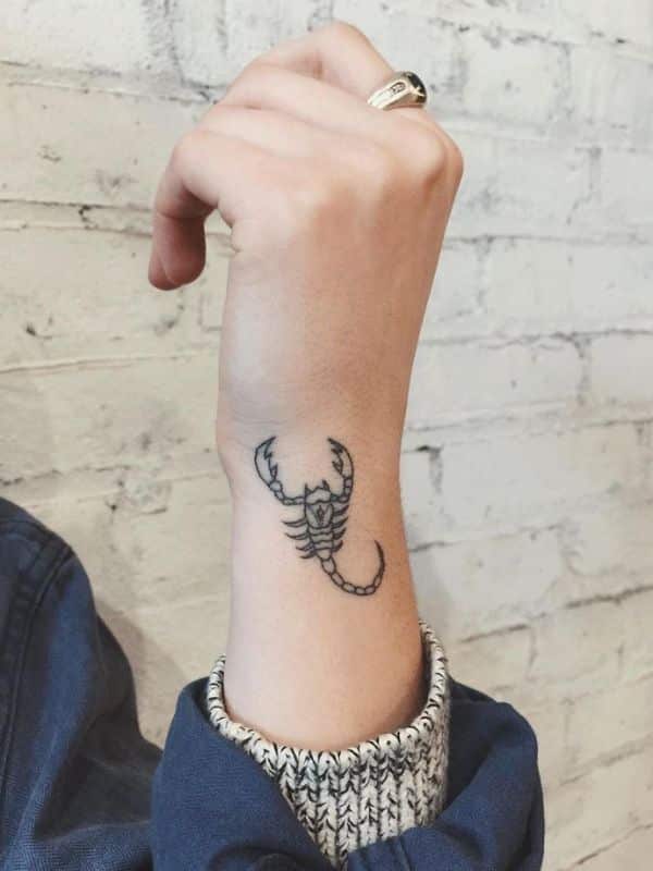 Scorpion Tattoo on Wrist