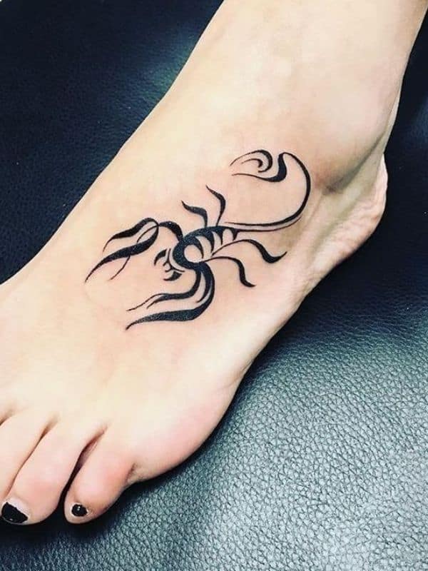 Scorpion Tattoo on Foot