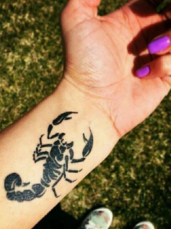 Scorpion Tattoo on Wrist