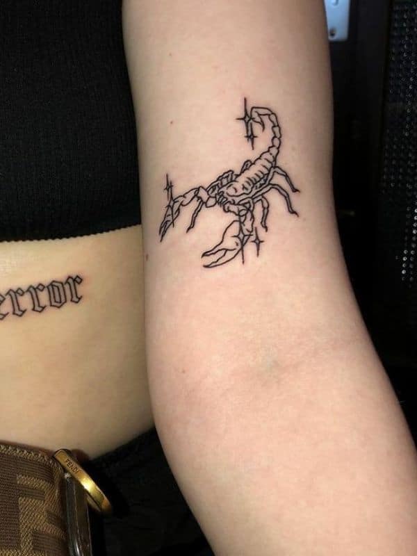Shining Scorpion Tattoo