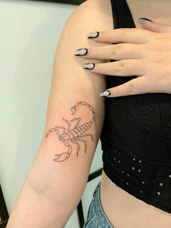 Beautiful Scorpion Tattoo on Forearm