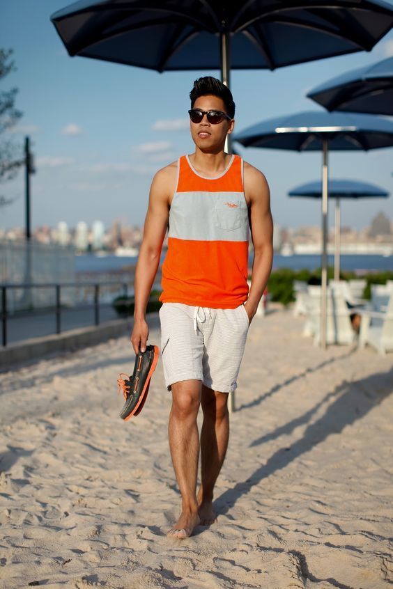 Vest with shorts
