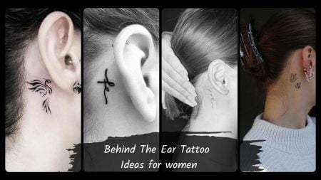 Beautiful Behind The Ear Tattoo Ideas for women