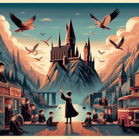 Horizontal harry potter wall art 12x42