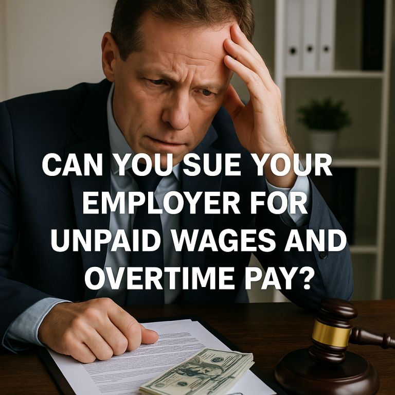 Can You Sue Your Employer for Unpaid Wages and Overtime Pay?