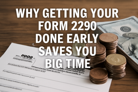 Why Getting Your Form 2290 Done Early Saves You Big Time