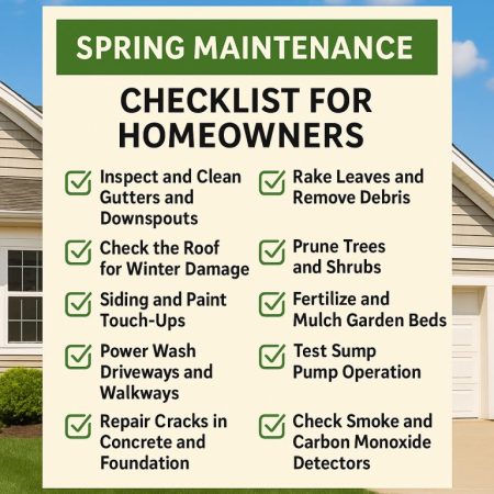 Spring Maintenance Checklist for Homeowners