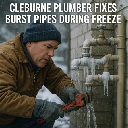 Cleburne Plumber Fixes Burst Pipes During Freeze