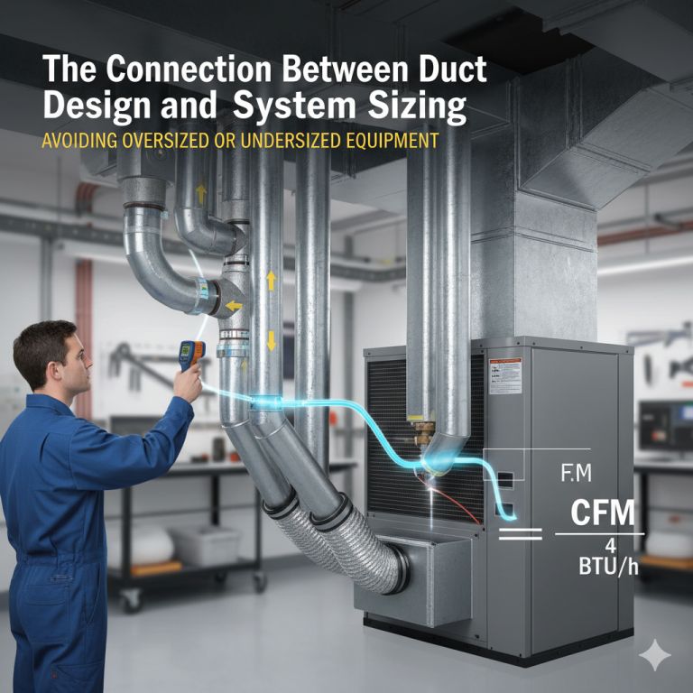 The Connection Between Duct Design and System Sizing Avoiding Oversized or Undersized Equipment