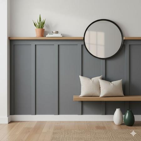 Elegant Entryway Accent in Soft Gray
