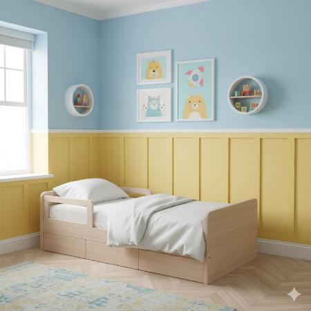 Playful Kids' Room with Two-Tone Styling
