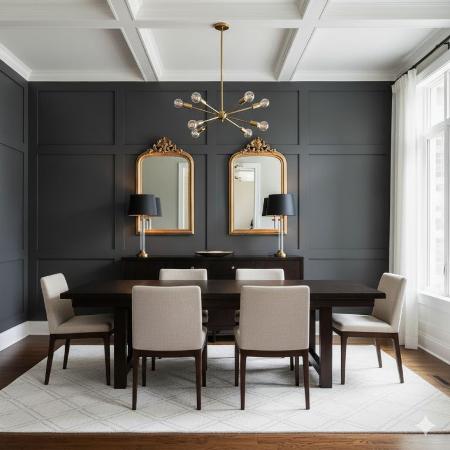 Sophisticated Dining Room Texture