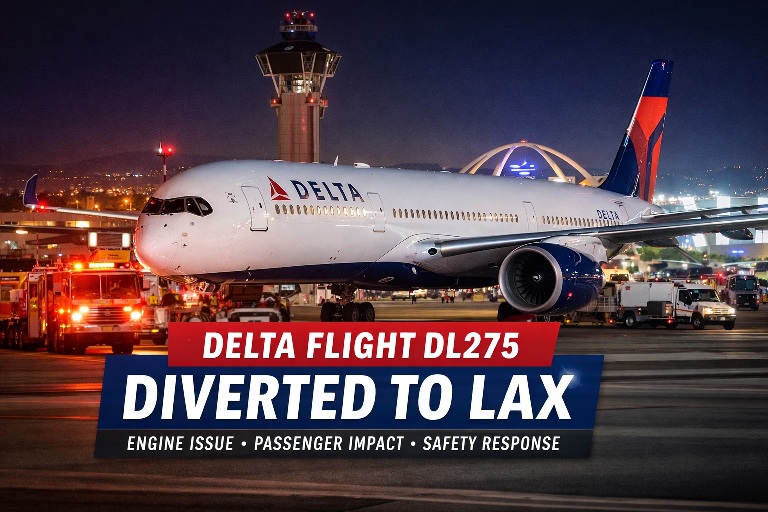 Delta Flight DL275 Diverted LAX