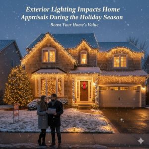 How Exterior Lighting Impacts Home Appraisals During the Holiday Season