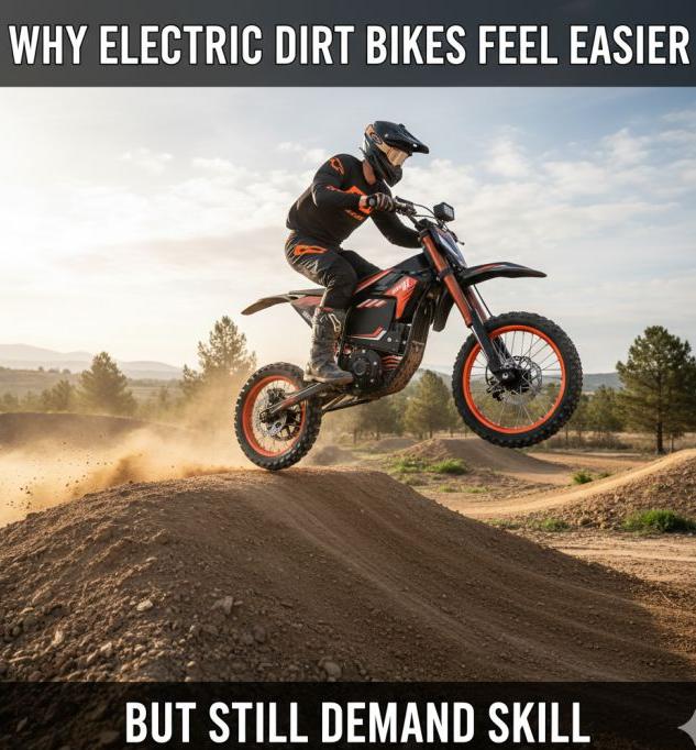 Why Electric Dirt Bikes Feel Easier but Still Demand Skill